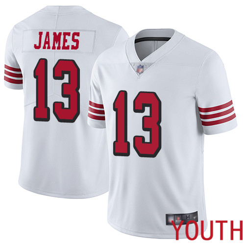 San Francisco 49ers Limited White Youth Richie James NFL Jersey #13 Rush Vapor Untouchable